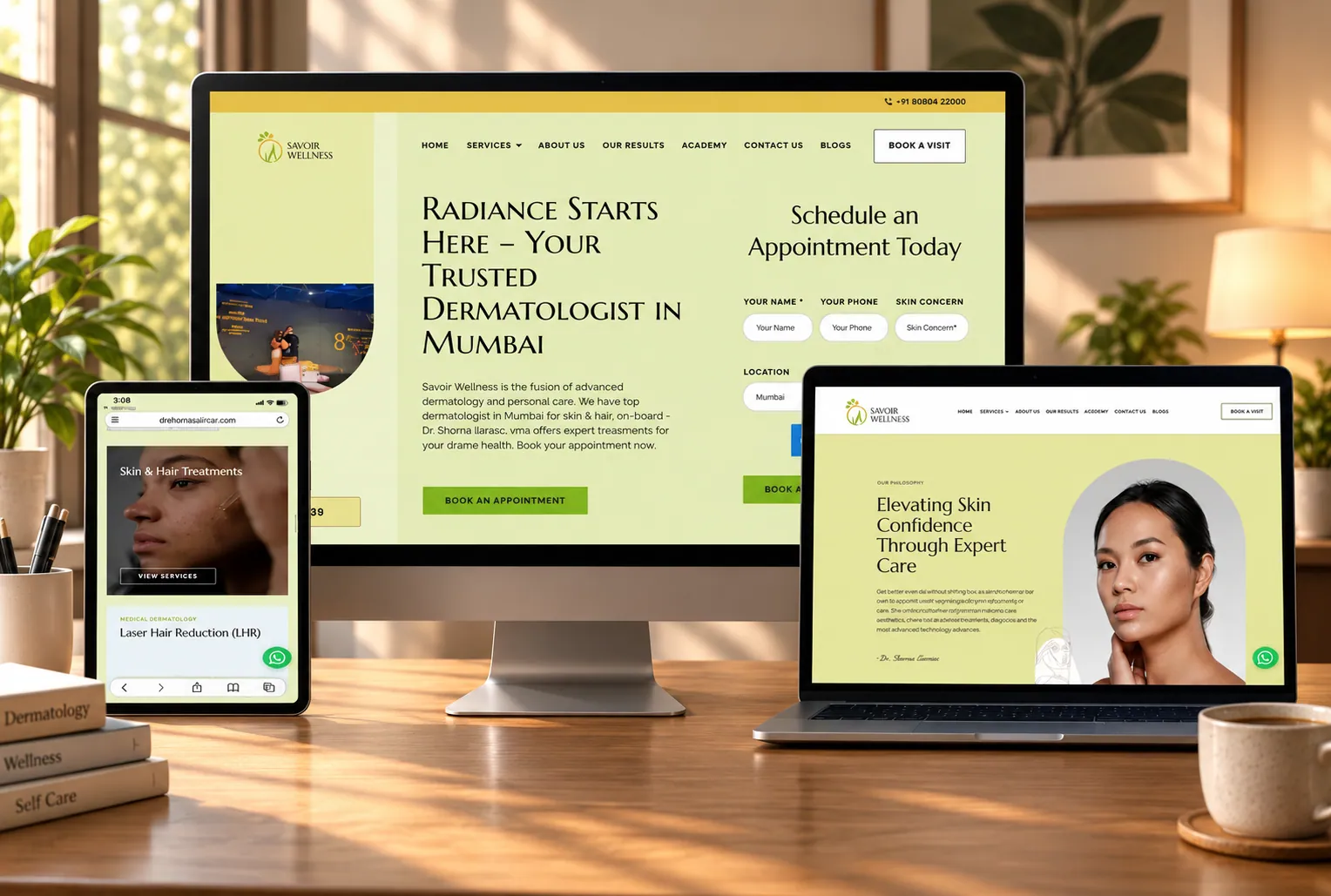 Dr Soma Sarkar project shown across devices