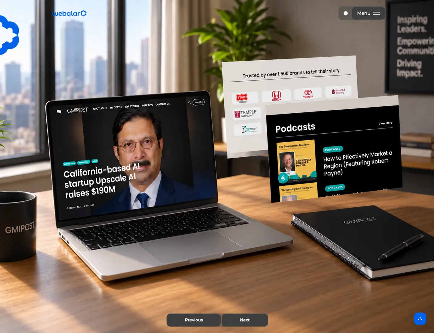 GMI Post project shown across devices